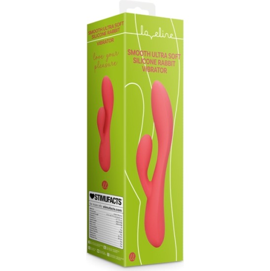 Loveline RED USB ULTRA SOFT SILICONE BUNNY VIBRATOR