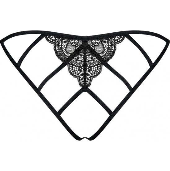 Obsessive MIAMOR CROTCHLESS PANTIES BLACK S/M