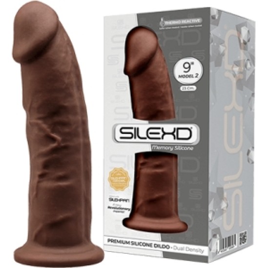 Silexd SILIKONA DILDO MODELIS 2 9 BRŪNAS