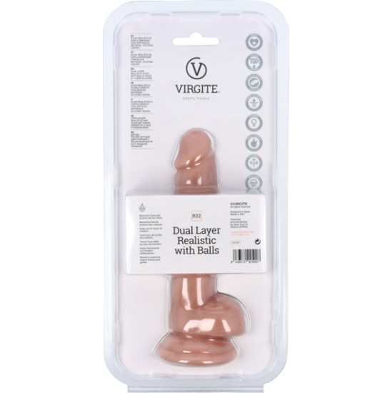 Virgite - Realistics DUAL LAYER REALISTIC 17CM WITH BALLS R32