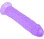 Vscnovelty REALISTIC PENIS CRYSTAL JELLIES PURPLE 21.6 CM