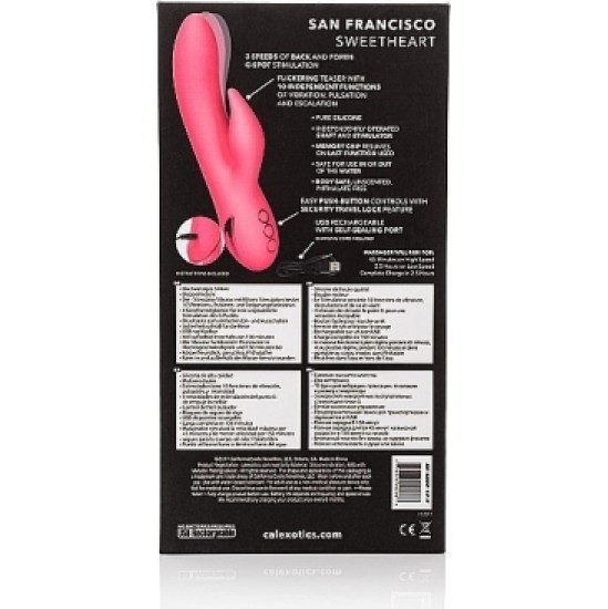 California Exotic Novelties SAN FRANCISCO SWEETHEART PINK RECHARGEABLE VIBRATOR