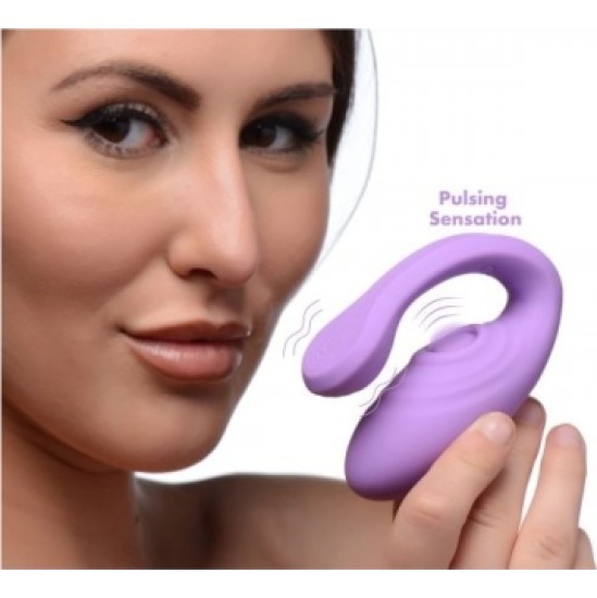 Xr - Inmi DOUBLE VIBRATOR WITH PULSATORY USB W/ LILAC CONTROL