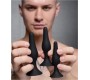 Xr - Masterseries 3 X SET ANAL PLUGS TRAINER SILICONE BLACK