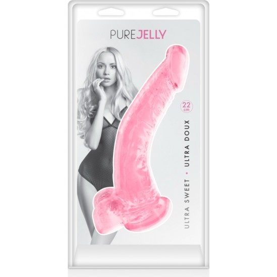 Pure Jelly PINK JELLY XL DILDO 22 CM