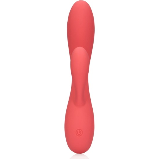 Loveline SARKANS USB ULTRA MĪKSTS SILIKONA BUNNY VIBRATORS