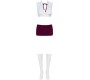 Obsessive STUDENT 4-PCS COSTUME S/M