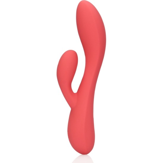 Loveline SARKANS USB ULTRA MĪKSTS SILIKONA BUNNY VIBRATORS