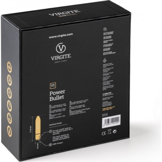 Virgite - Black Edition VIBRATING BULLET V3 BLACK EDITION