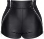 Demoniq MONICA SHORT WITH ZIPPERS BLACK XXL