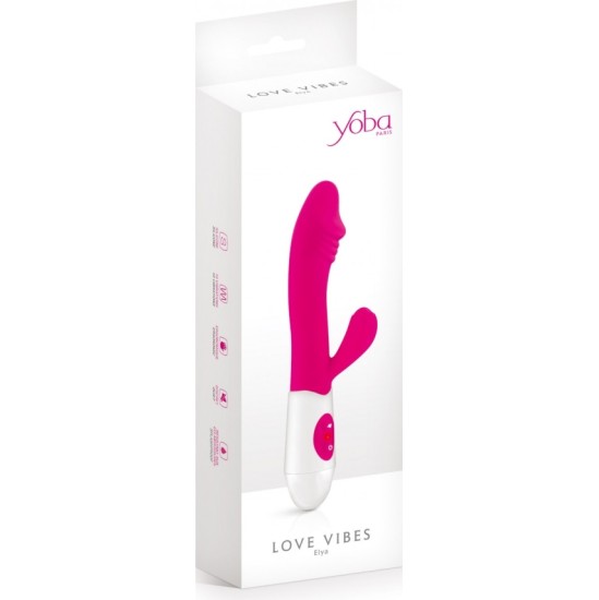 Yoba RABBIT ELYA PINK SILICONE VIBRATOR