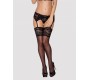 Obsessive 810-STO-1 STOCKINGS BLACK S/M