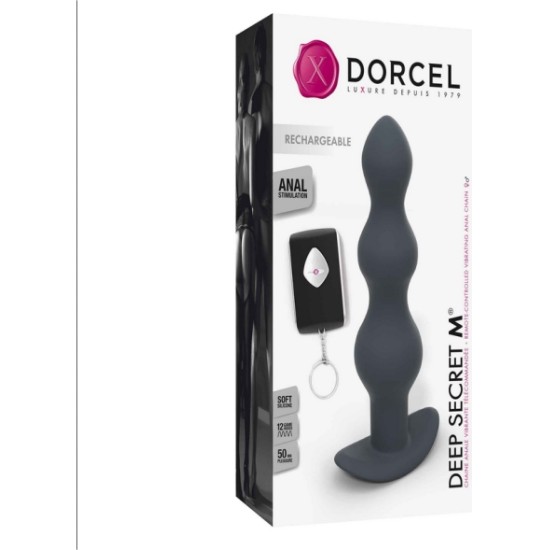 Dorcel SILIKONINIS ANALINIS VIBRATORIUS SU VALDYMU DEEP SECRET M