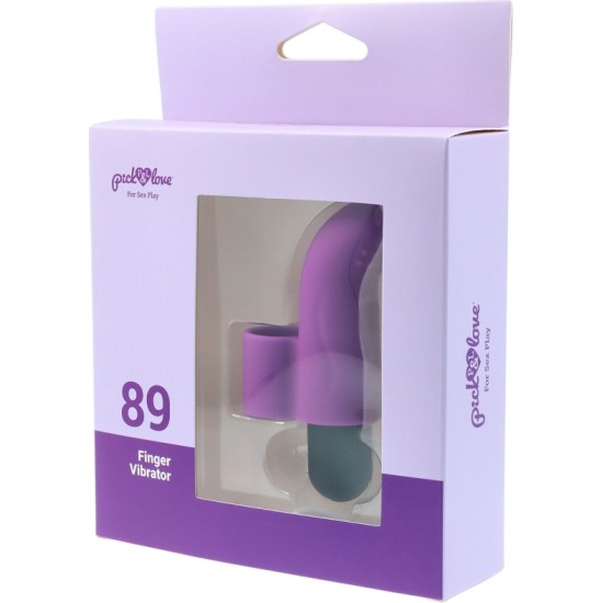 Pick&Love Nº 89 ATKĀRTOTI LĀDĒJAMA VIBRĒJOŠA LODE PIRKSTAM PURPURA