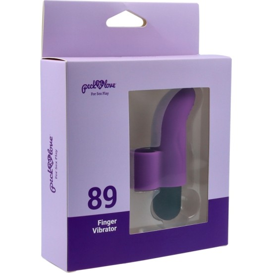 Pick&Love Nº 89 ATKĀRTOTI LĀDĒJAMA VIBRĒJOŠA LODE PIRKSTAM PURPURA