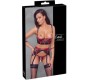 Cottelli Bondage Shelf Bra Set black/red S