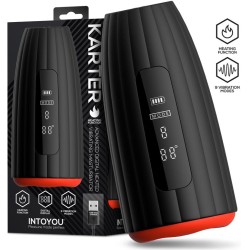 Intoyou Karter uzlabotais masturbators ar vibrāciju, karstumu un digitālo ekrānu