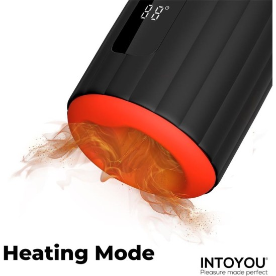 Intoyou Karter Advanced Masturbator vibratsiooni, kuumuse ja digitaalse ekraaniga