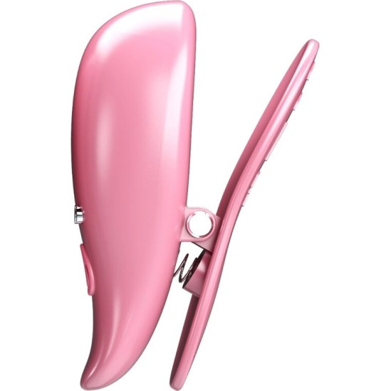 Pretty Love Flirtation PRETTY LOVE - LEAF VIBRATING NIPPLE CLAMPS PINK