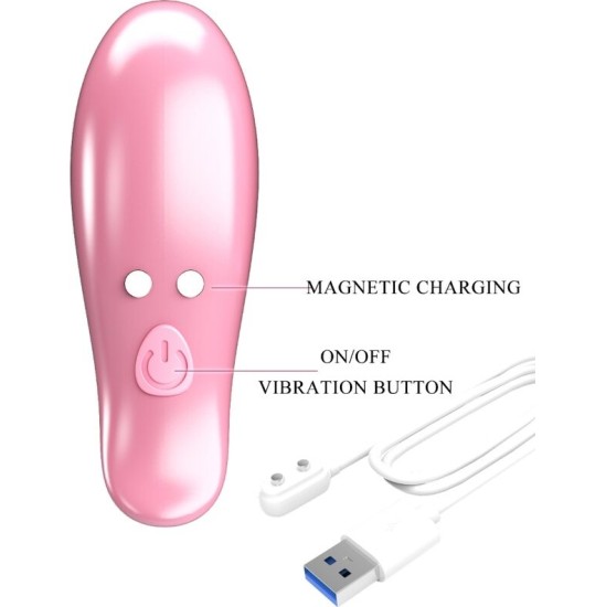 Pretty Love Flirtation PRETTY LOVE - LEAF VIBRATING NIPPLE CLAMPS PINK