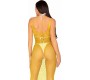 Leg Avenue Dresses LEG AVENUE - LONG NET DRESS YELLOW ONE SIZE