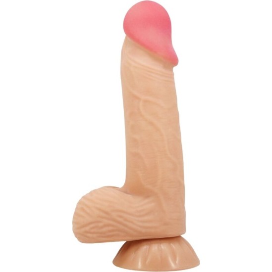 Pretty Love High Grade PRETTY LOVE — BĪDĀMĀS ĀDAS SĒRIJA REĀLISTS DILDO AR BĪDĀMĀM ĀDAS SŪCEKUSĒM 20,6 CM