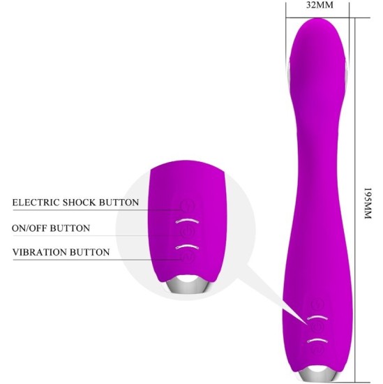 Pretty Love Flirtation PRETTY LOVE — HECTOR ELECTROSHOCK VIBRATOR BEZMAKSAS LIETOTNE VIOLET