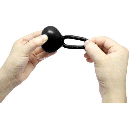 Moove Vibrating Cockring with Remote Control Black