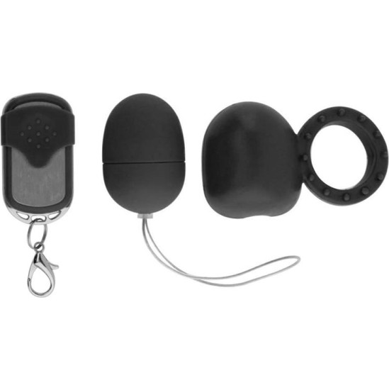 Moove Vibrating Cockring with Remote Control Black