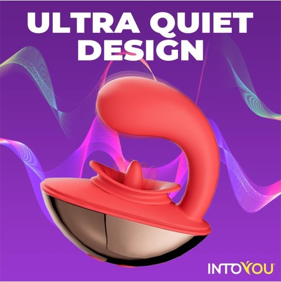 Intoyou App Series Rondy Vibrating and Licking Tongue Stimulator with App