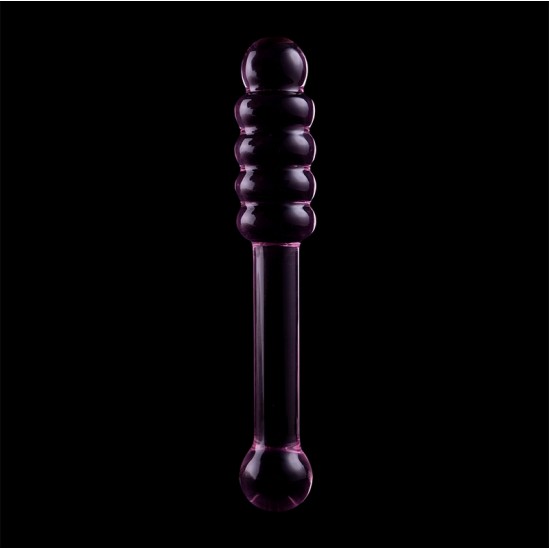 Nebula Series By Ibiza MODELIS 20 DILDO BOROSILIKATINIS STIKLAS 20,5 X 3 CM RAUŽAS
