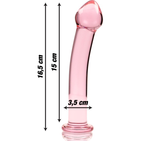 Nebula Series By Ibiza MODEL 11 DILDO BOROSILICATE GLASS 16 X 3 CM PINK