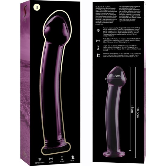 Nebula Series By Ibiza MODEL 11 DILDO BOROSILICATE GLASS 16 X 3 CM PINK
