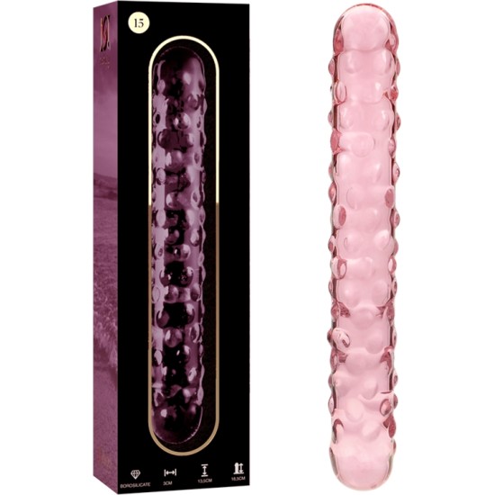 Nebula Series By Ibiza MUDEL 15 DILDO BOROSILIKAATKLAAS 18,5 X 3 CM ROOSA