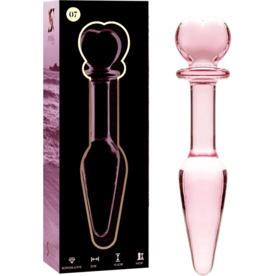 Nebula Series By Ibiza MODEL 7 ANAL PLUG BOROSILICATE GLASS 13.5 X 3 CM PINK