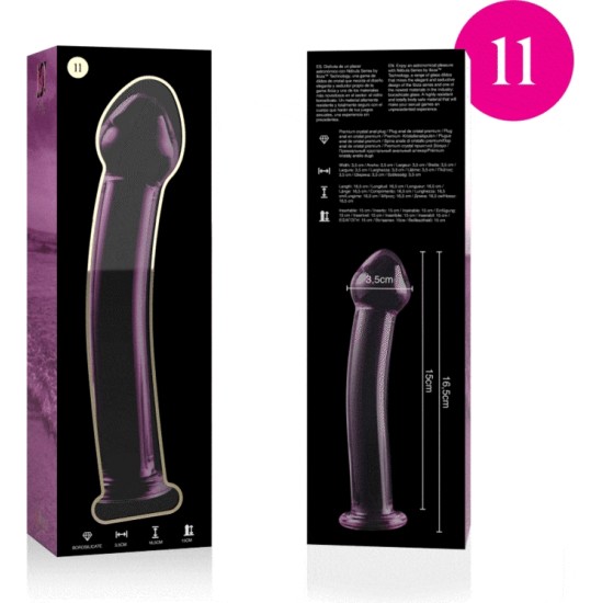 Nebula Series By Ibiza MODEL 11 DILDO BOROSILICATE GLASS 16 X 3 CM PINK