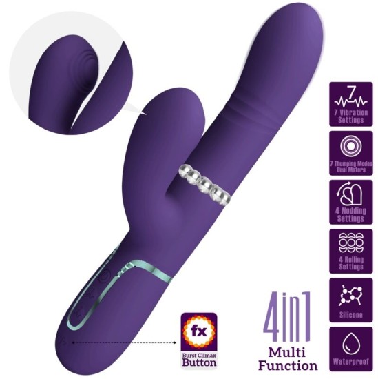 Pretty Love Flirtation PRETTY LOVE – MULTIFUNKTSIOONILINE G-PUNKTI VIBRATOR LILLA