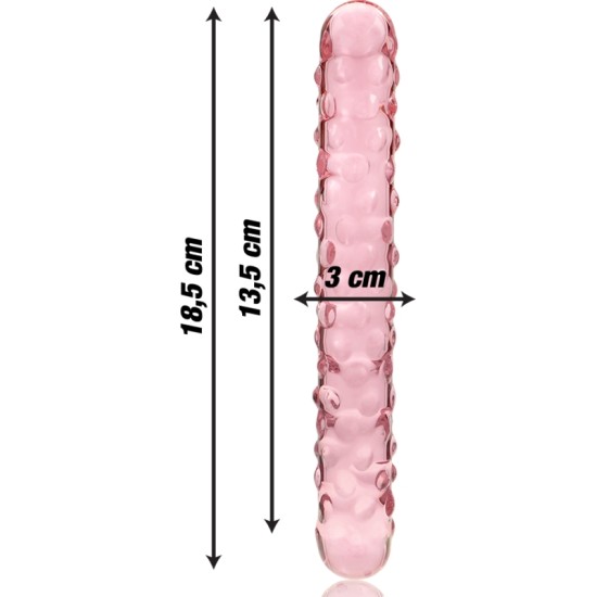 Nebula Series By Ibiza MUDEL 15 DILDO BOROSILIKAATKLAAS 18,5 X 3 CM ROOSA