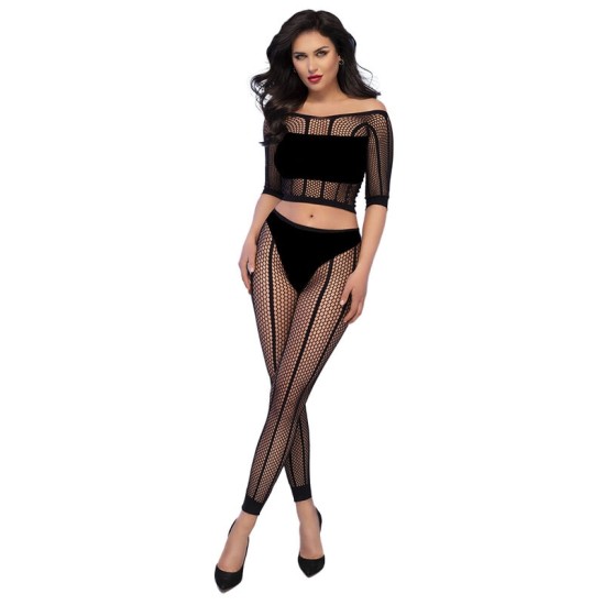 Chilirose Sets CHILIROSE - CR 4647 TOP & LEGGINS BLACK S/M