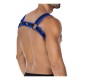 Cut4Men H4RNESS05 Chest Harness Neon Electric Blue One Size