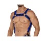 Cut4Men H4RNESS05 Chest Harness Neon Electric Blue One Size