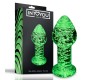 Intoyou Shining Line Glow in the Dark Glass Butt Plug