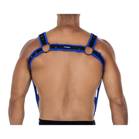 Cut4Men H4RNESS05 Chest Harness Neon Electric Blue One Size