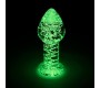 Intoyou Shining Line Glow in the Dark Glass Butt Plug