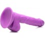 Xr - Pop Peckers REĀLISTS DILDO AR sēkliniekiem 16'5 CM PURPURA