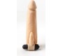 Virgite - Sleeves REALISTIC PENIS SHEATH S3 FLESH 16'2 CM W/ VIBRATION