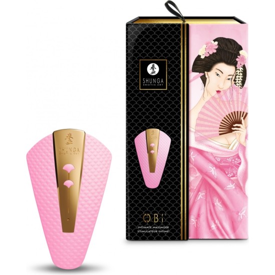 Shunga MASĀŽA VIBRATORS OBI USB ROZĀ