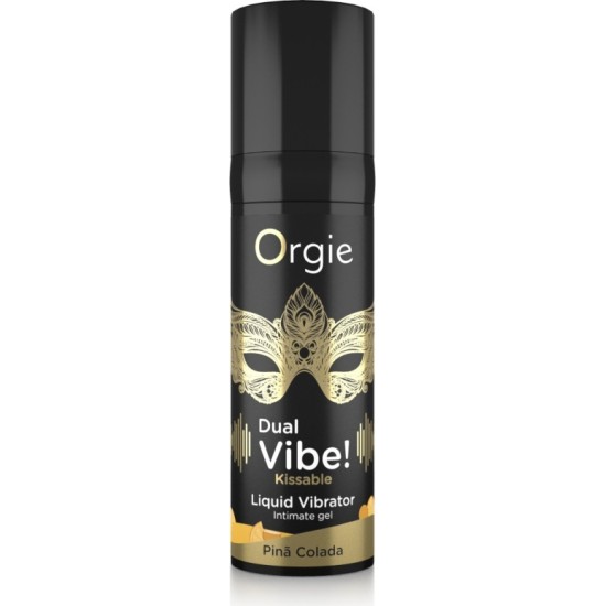 Orgie DUAL VIBE KISSABLE ŠĶIDRAIS VIBRATORS! PINA COLADA 15 ml