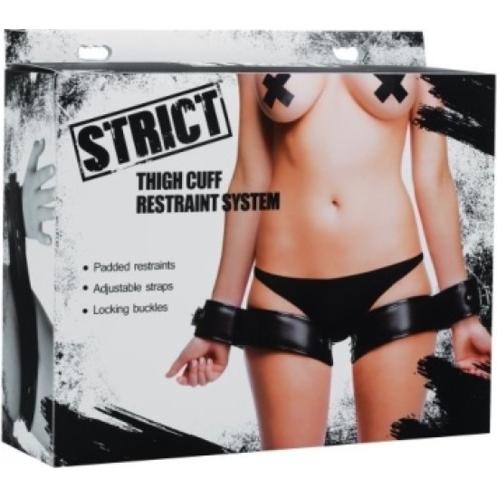 Xr - Strict BLACK THIGH CUFFS