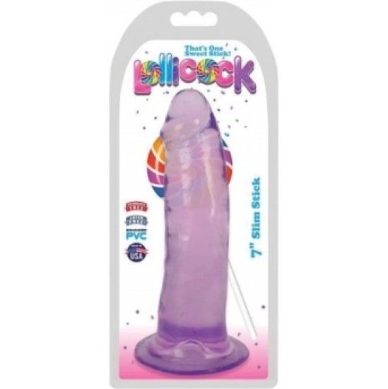 Xr - Lollicock DILDO SLIM STICK GRAPE 1778 CM"